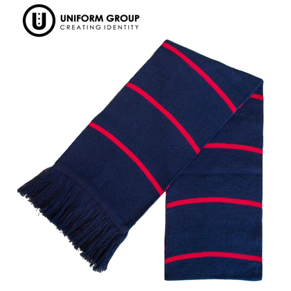 Scarf - Navy/Red Stripe