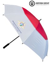 Umbrella - White/Red-waikato-diocesan-school-for-girls-THE U SHOP - Hamilton