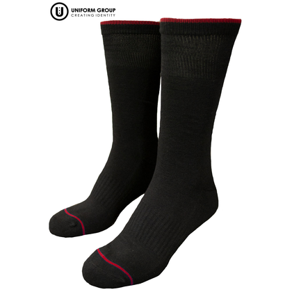 Socks - Black/Red Trim 3pk
