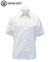 Shirt S/S - White/Navy Sen-rototuna-high-schools-THE U SHOP - Hamilton
