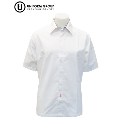 Shirt S/S - White/Navy Sen
