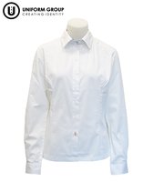 Blouse L/S - White/Navy Sen-rototuna-high-schools-THE U SHOP - Hamilton