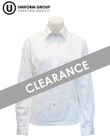 Blouse L/S - White/Navy Sen-rototuna-high-schools-THE U SHOP - Hamilton