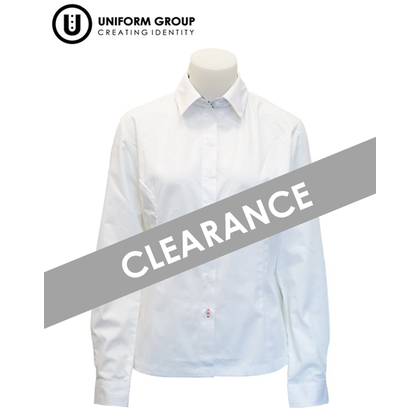 Blouse L/S - White/Navy Sen