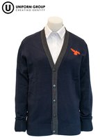 Cardigan - Navy/Charcoal Sen-rototuna-high-schools-THE U SHOP - Hamilton