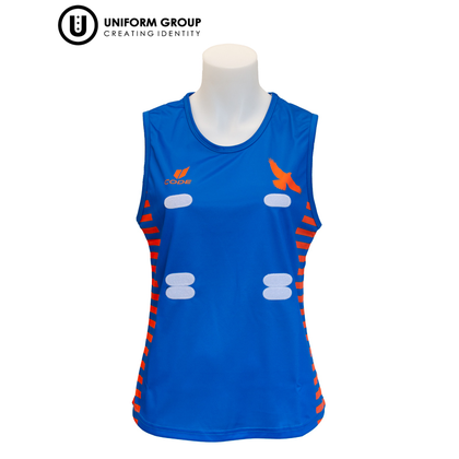 Singlet Netball - Blue/Orange