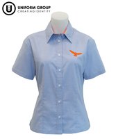 Blouse - S/S Blue JNR-rototuna-high-schools-THE U SHOP - Hamilton