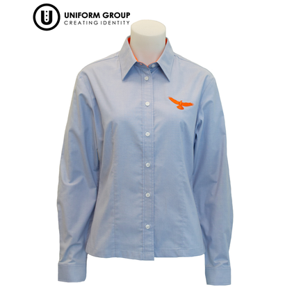 Blouse - L/S Blue JNR