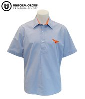 Shirt - S/S Blue JNR-rototuna-high-schools-THE U SHOP - Hamilton