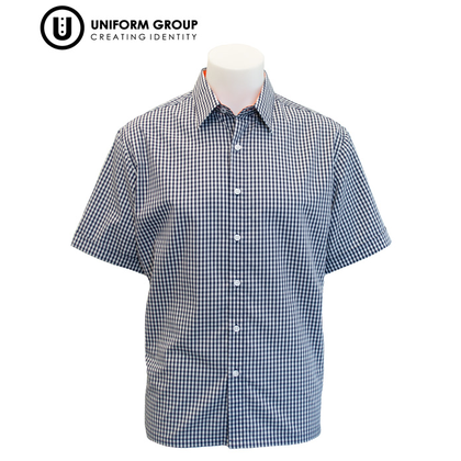 Shirt S/S Navy Check SNR