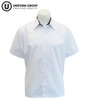Shirt S/S - White/Navy SNR-rototuna-high-schools-THE U SHOP - Hamilton