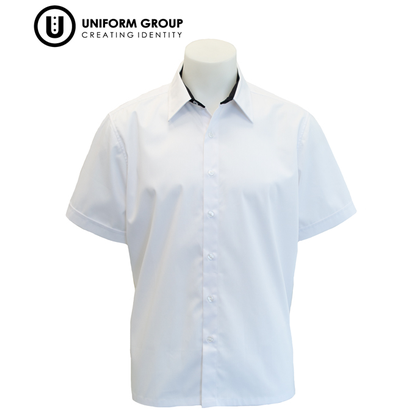 Shirt S/S - White/Navy SNR