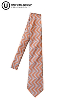 Tie - Orange/Grey-rototuna-high-schools-THE U SHOP - Hamilton